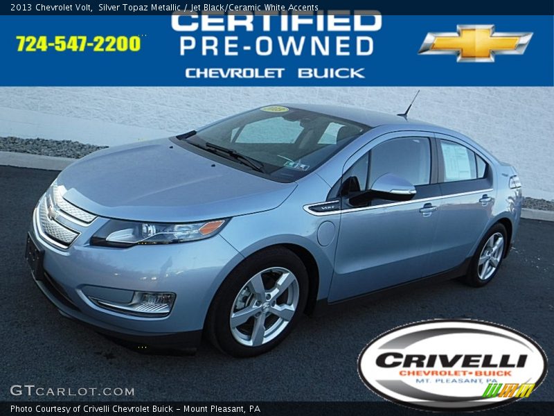 Silver Topaz Metallic / Jet Black/Ceramic White Accents 2013 Chevrolet Volt