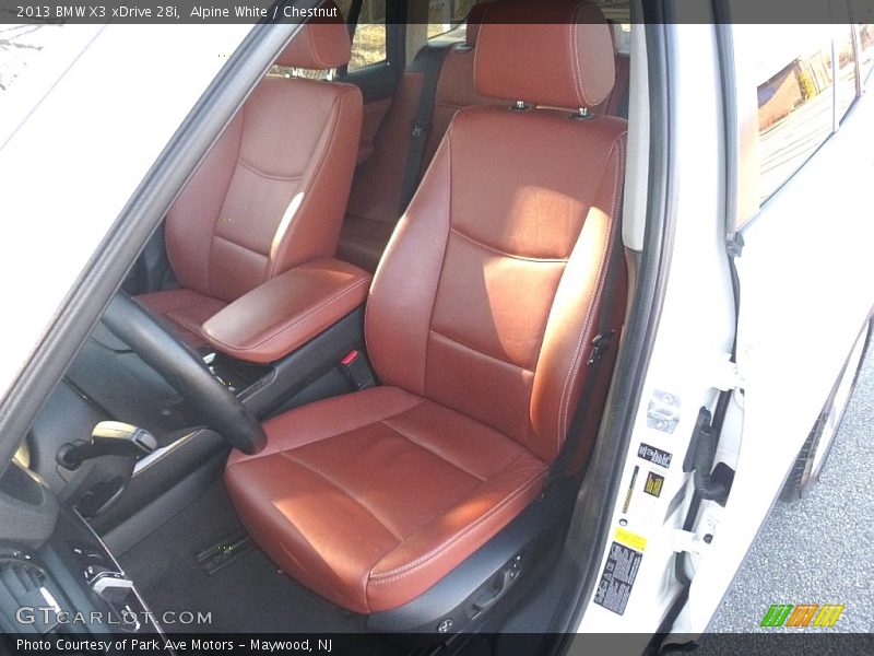 Alpine White / Chestnut 2013 BMW X3 xDrive 28i