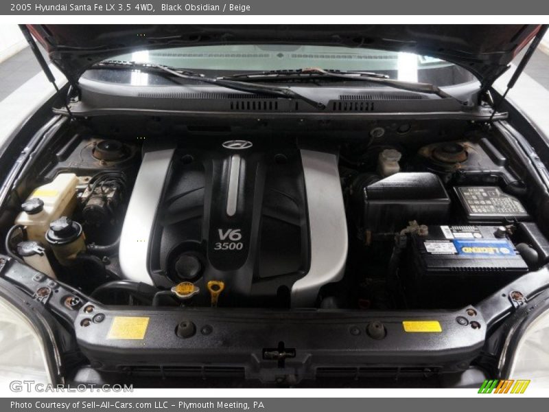 Black Obsidian / Beige 2005 Hyundai Santa Fe LX 3.5 4WD