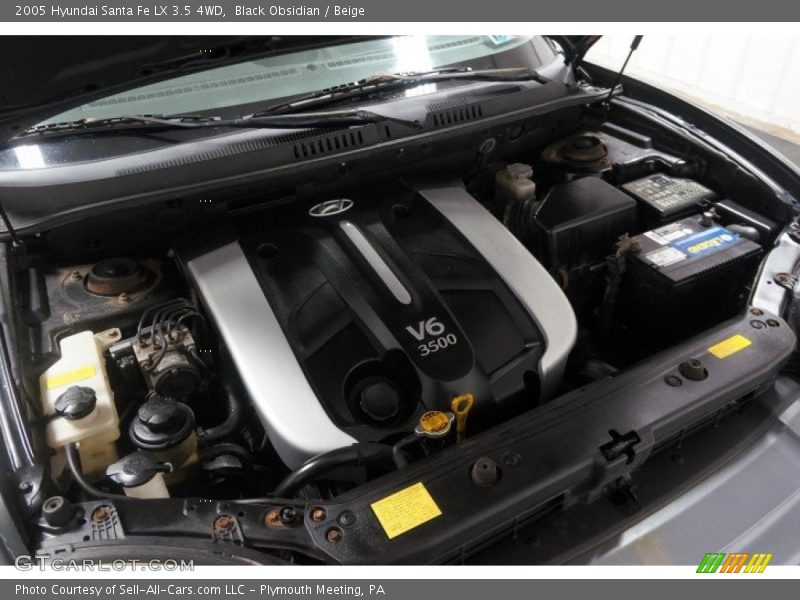 Black Obsidian / Beige 2005 Hyundai Santa Fe LX 3.5 4WD