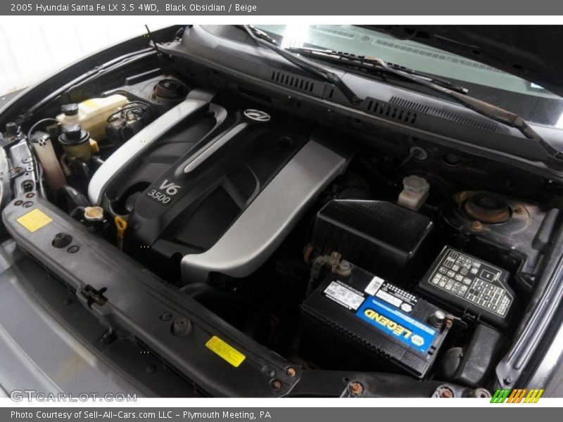 Black Obsidian / Beige 2005 Hyundai Santa Fe LX 3.5 4WD