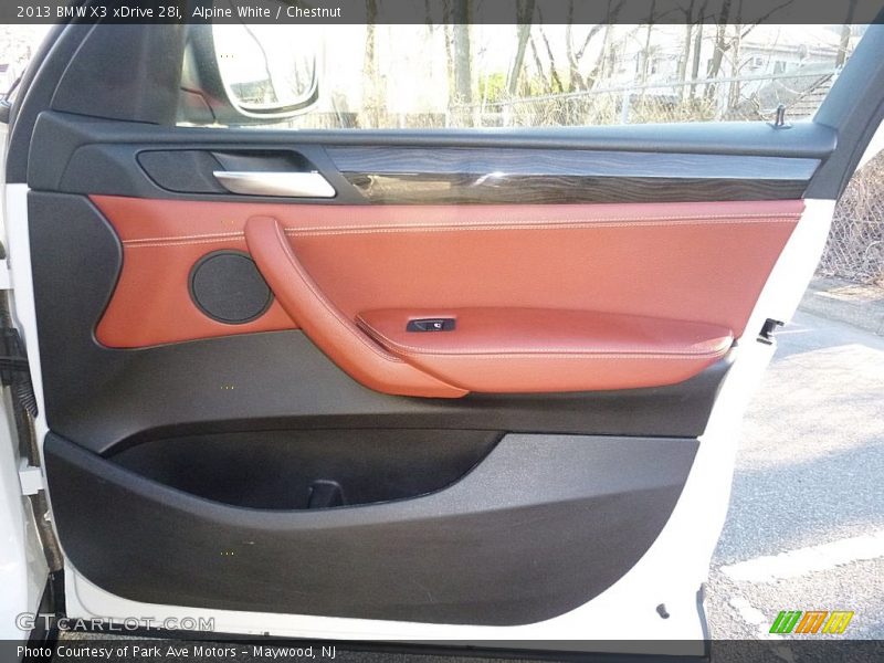 Alpine White / Chestnut 2013 BMW X3 xDrive 28i