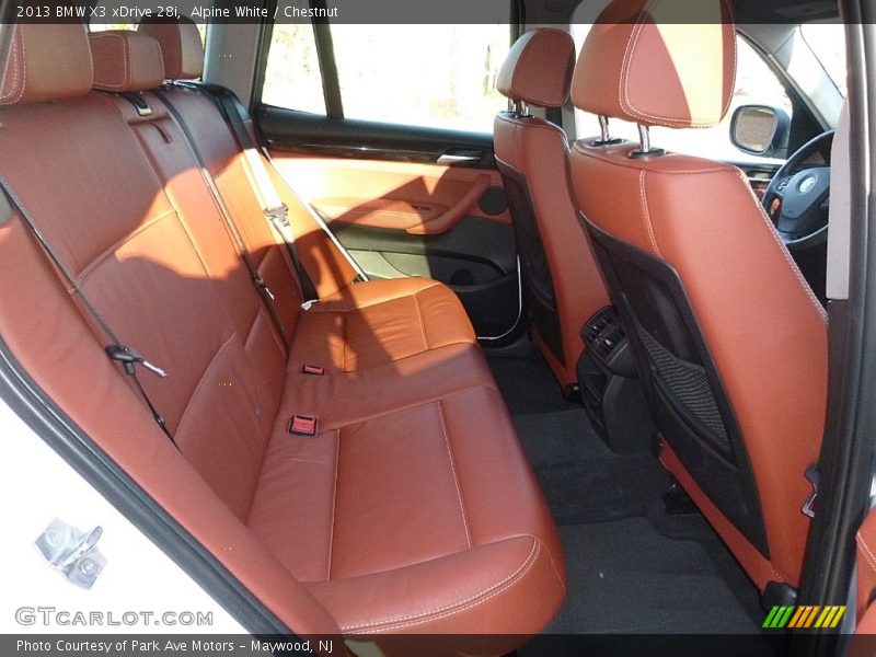 Alpine White / Chestnut 2013 BMW X3 xDrive 28i