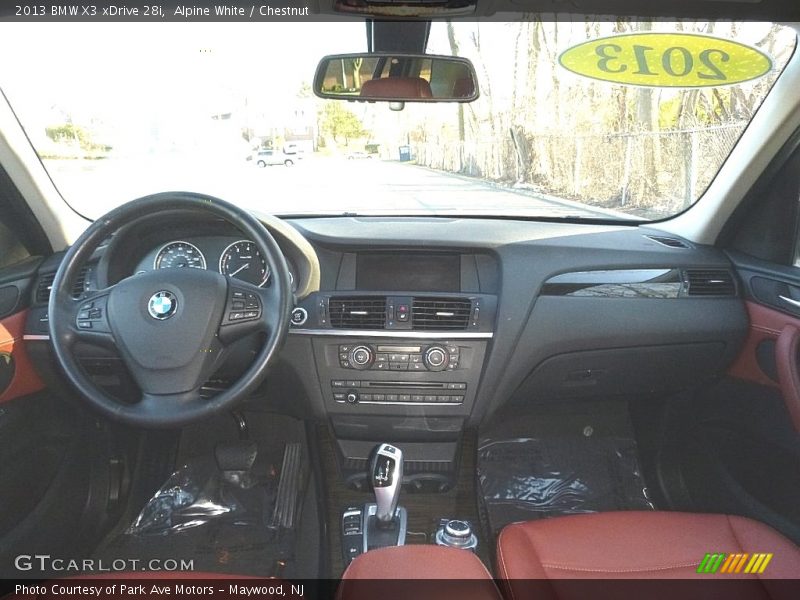 Alpine White / Chestnut 2013 BMW X3 xDrive 28i
