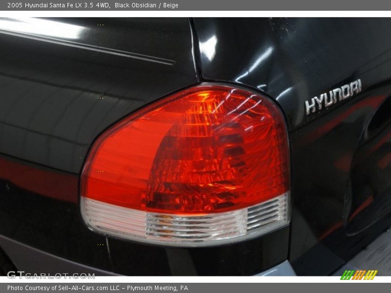 Black Obsidian / Beige 2005 Hyundai Santa Fe LX 3.5 4WD