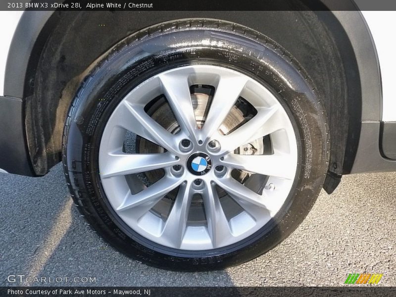 Alpine White / Chestnut 2013 BMW X3 xDrive 28i