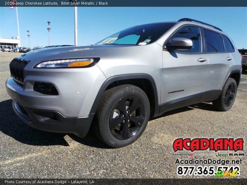 Billet Silver Metallic / Black 2016 Jeep Cherokee Latitude