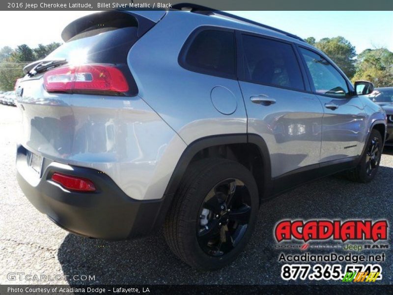 Billet Silver Metallic / Black 2016 Jeep Cherokee Latitude