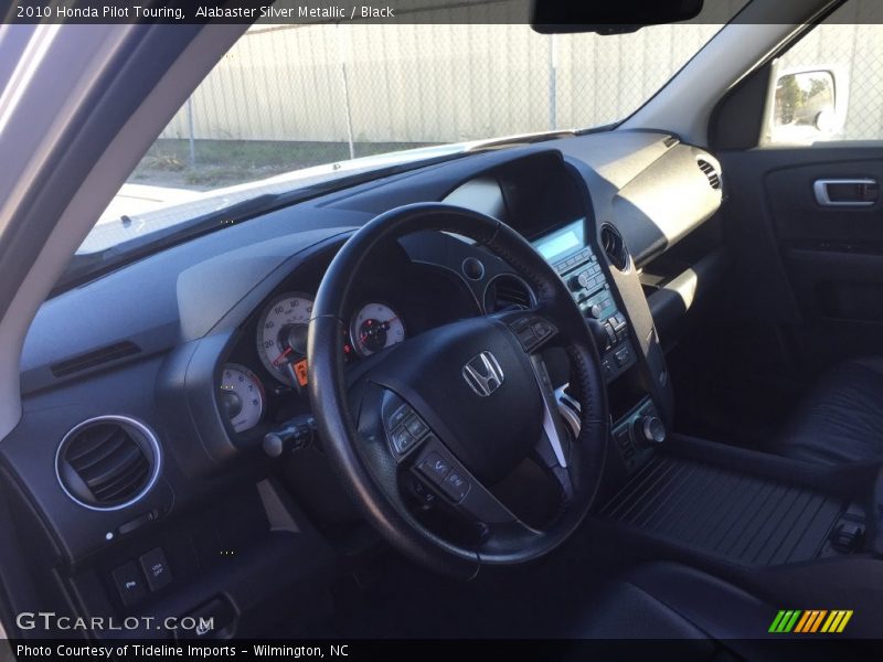 Alabaster Silver Metallic / Black 2010 Honda Pilot Touring