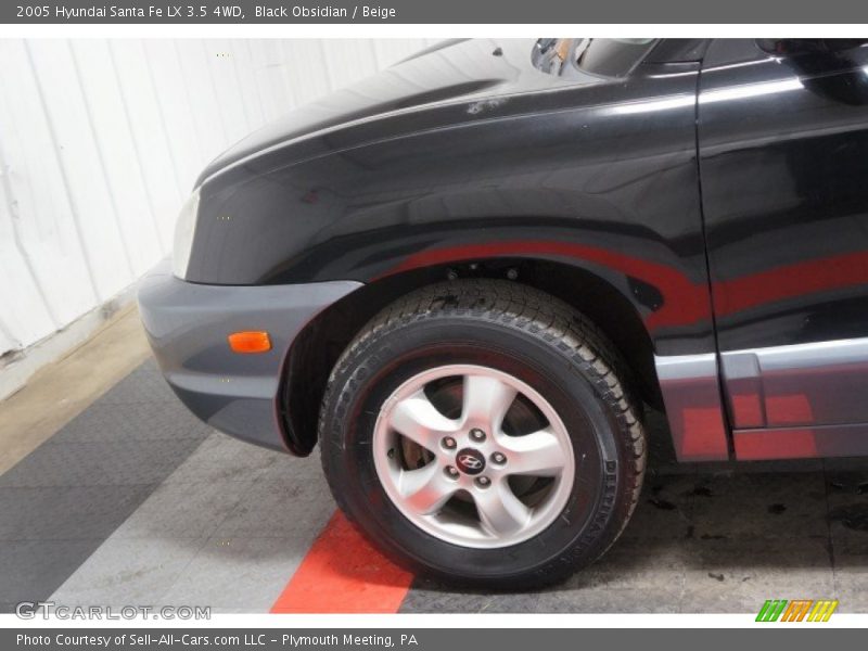 Black Obsidian / Beige 2005 Hyundai Santa Fe LX 3.5 4WD