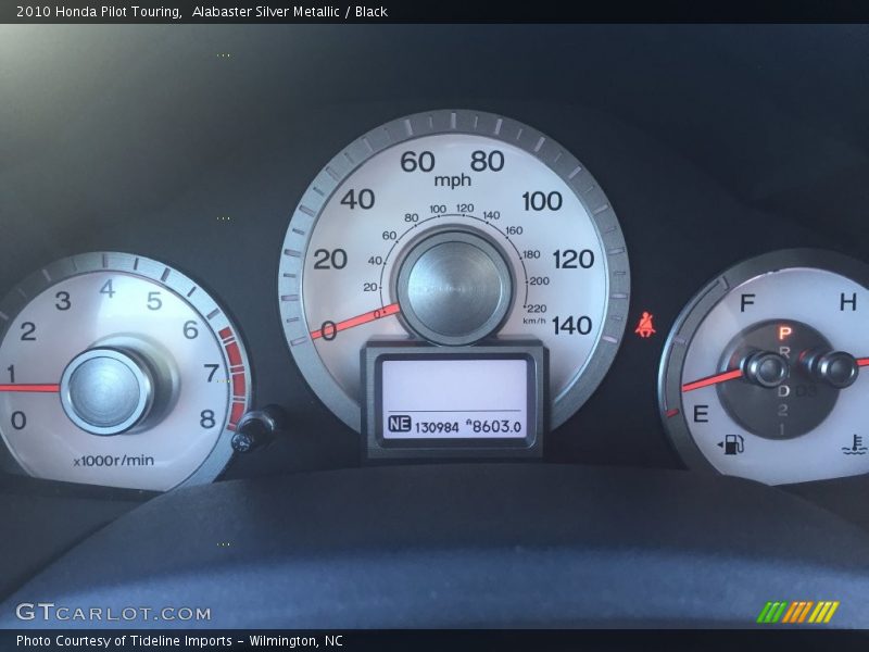 Alabaster Silver Metallic / Black 2010 Honda Pilot Touring