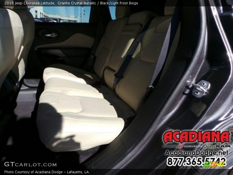 Granite Crystal Metallic / Black/Light Frost Beige 2016 Jeep Cherokee Latitude