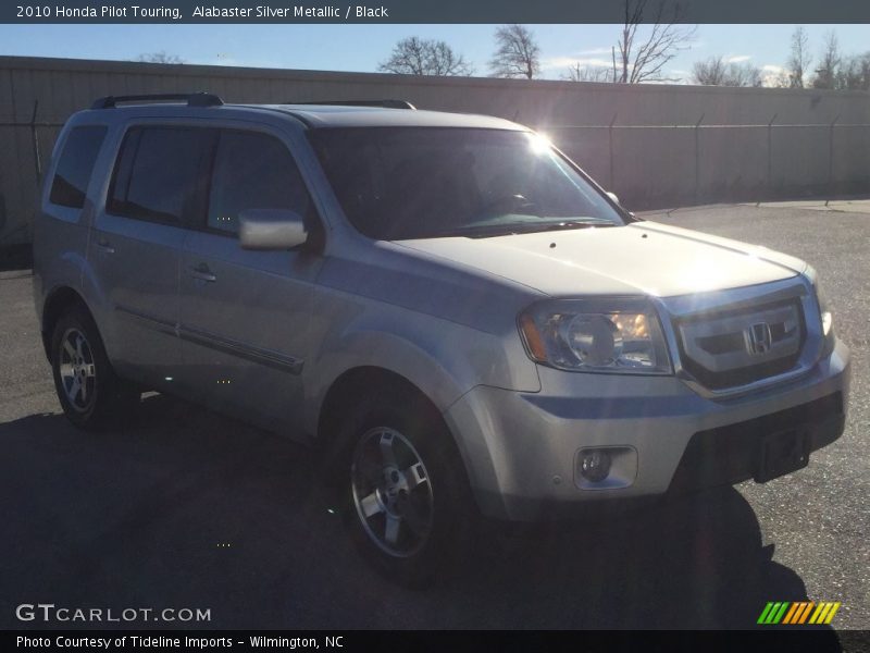 Alabaster Silver Metallic / Black 2010 Honda Pilot Touring