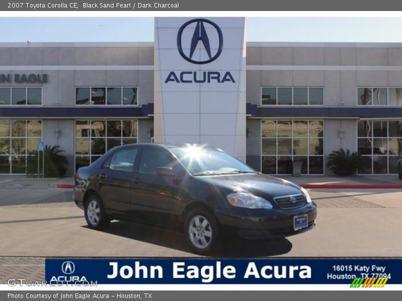 Black Sand Pearl / Dark Charcoal 2007 Toyota Corolla CE