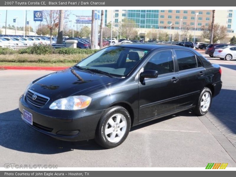 Black Sand Pearl / Dark Charcoal 2007 Toyota Corolla CE