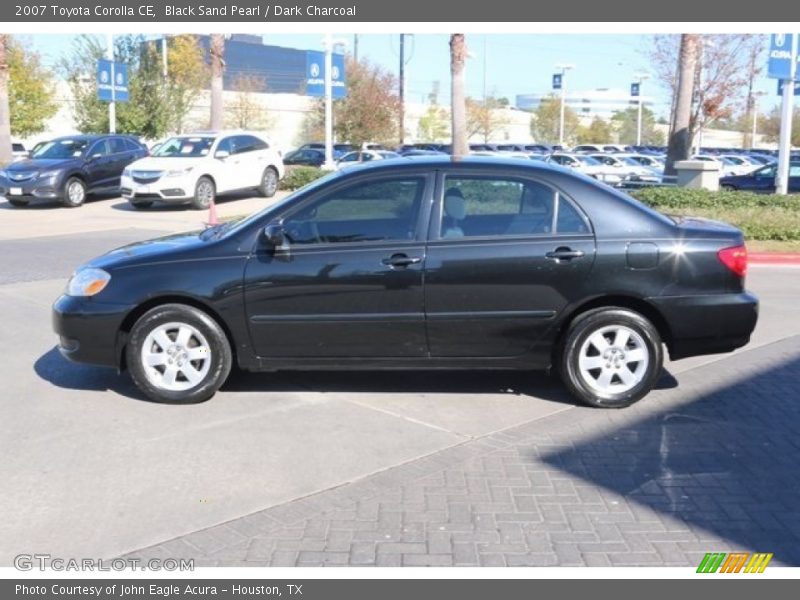 Black Sand Pearl / Dark Charcoal 2007 Toyota Corolla CE