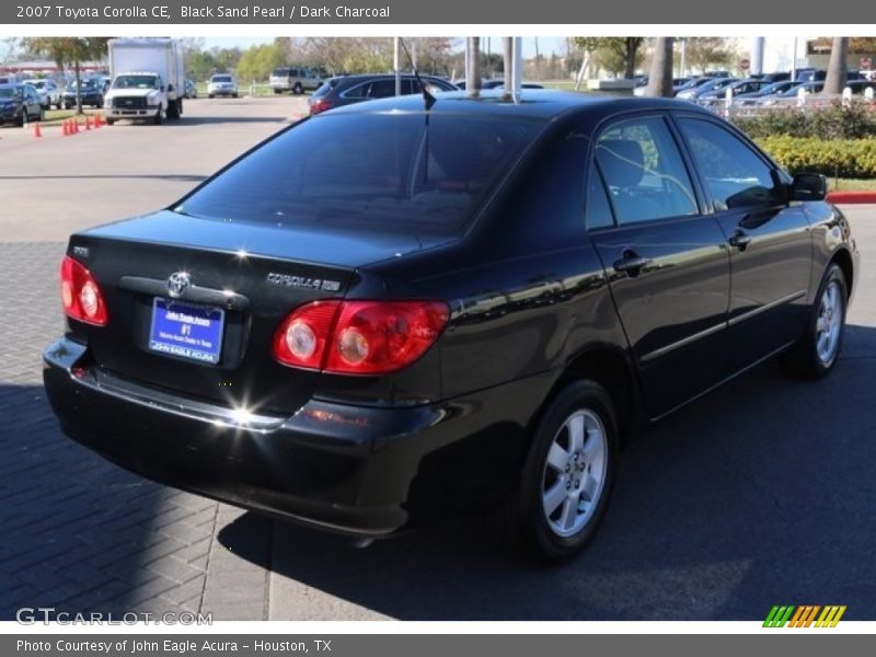 Black Sand Pearl / Dark Charcoal 2007 Toyota Corolla CE