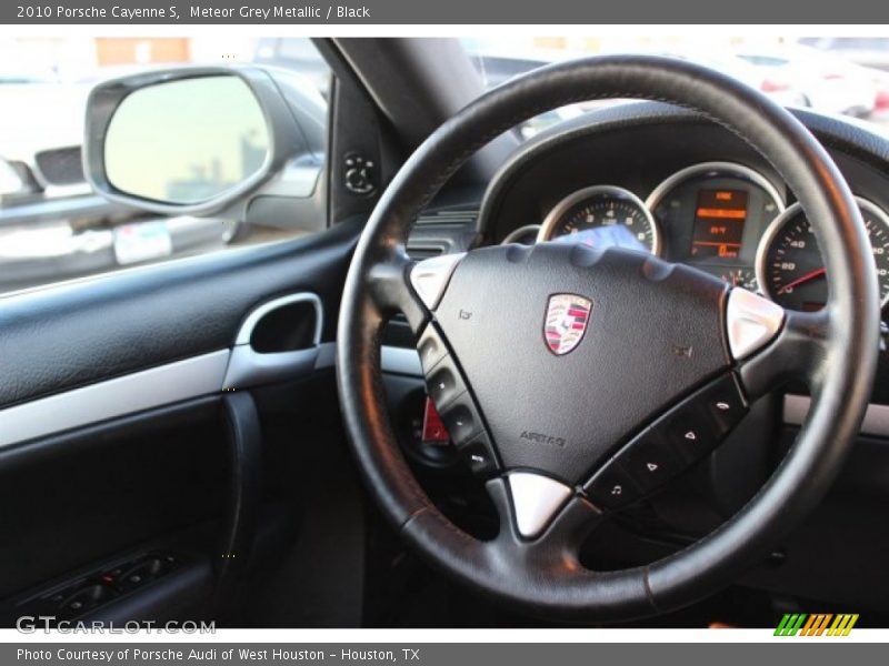 Meteor Grey Metallic / Black 2010 Porsche Cayenne S