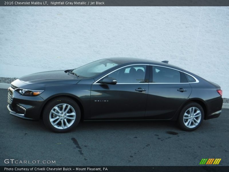 Nightfall Gray Metallic / Jet Black 2016 Chevrolet Malibu LT