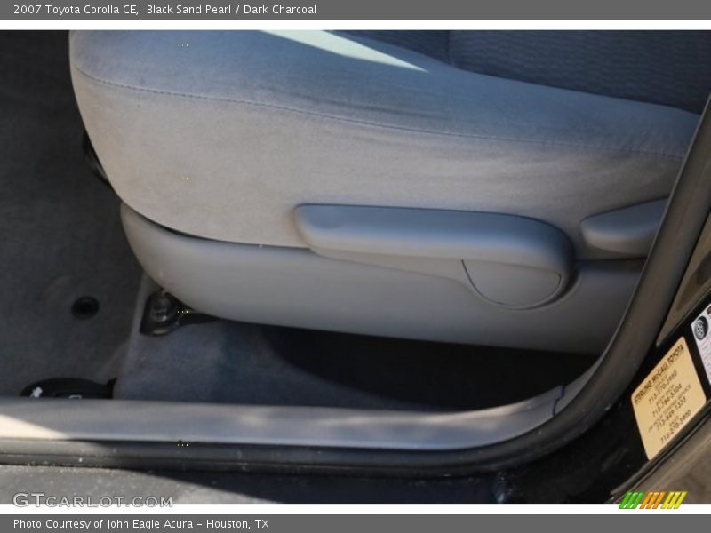 Black Sand Pearl / Dark Charcoal 2007 Toyota Corolla CE