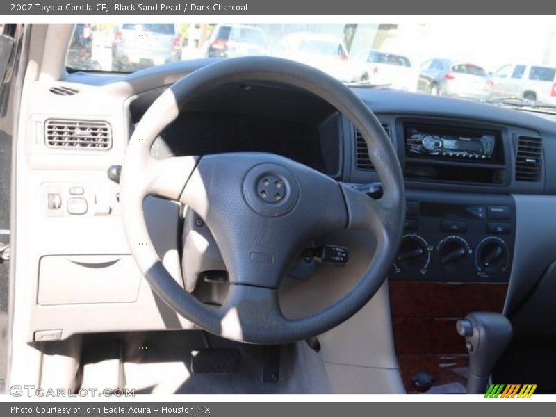 Black Sand Pearl / Dark Charcoal 2007 Toyota Corolla CE