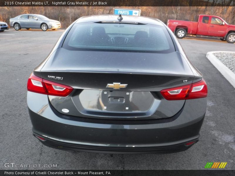 Nightfall Gray Metallic / Jet Black 2016 Chevrolet Malibu LT