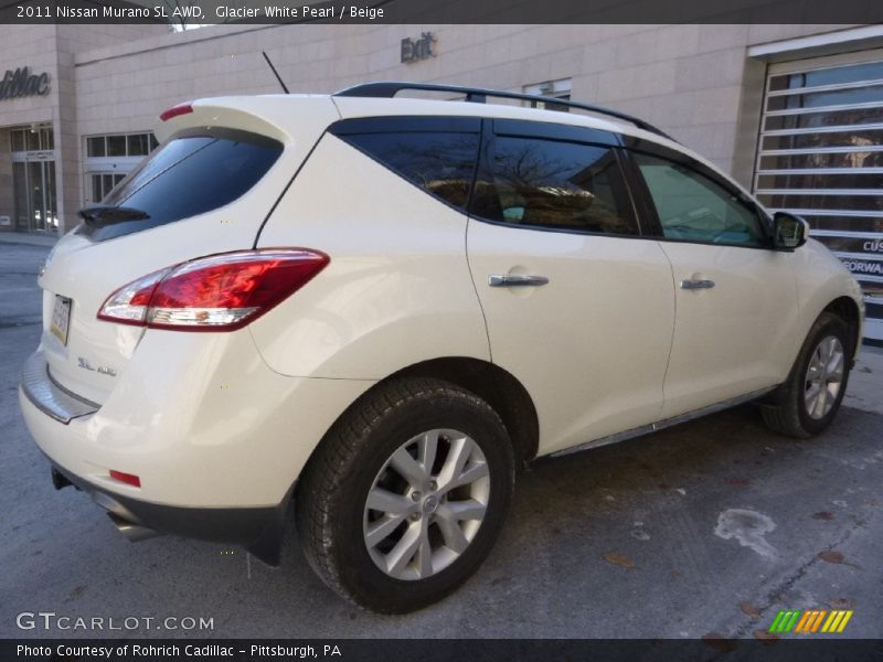 Glacier White Pearl / Beige 2011 Nissan Murano SL AWD