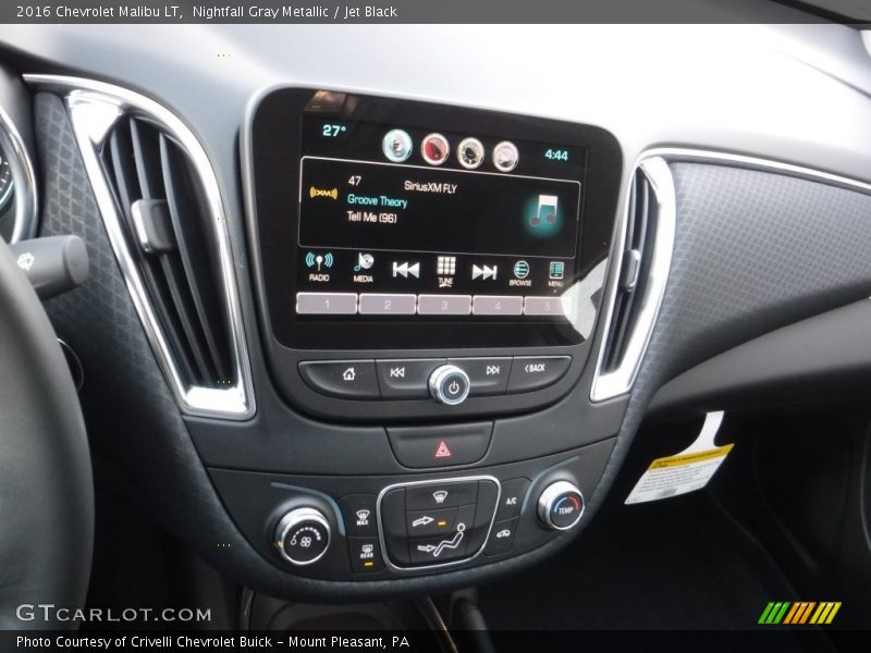 Nightfall Gray Metallic / Jet Black 2016 Chevrolet Malibu LT