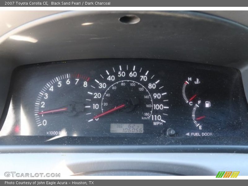 Black Sand Pearl / Dark Charcoal 2007 Toyota Corolla CE