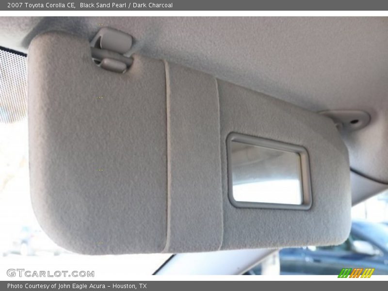 Black Sand Pearl / Dark Charcoal 2007 Toyota Corolla CE