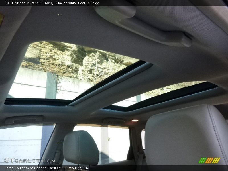Glacier White Pearl / Beige 2011 Nissan Murano SL AWD