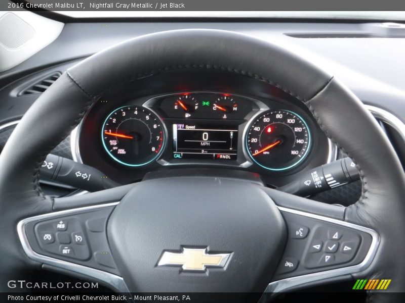 Nightfall Gray Metallic / Jet Black 2016 Chevrolet Malibu LT