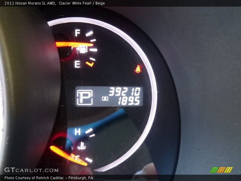 Glacier White Pearl / Beige 2011 Nissan Murano SL AWD