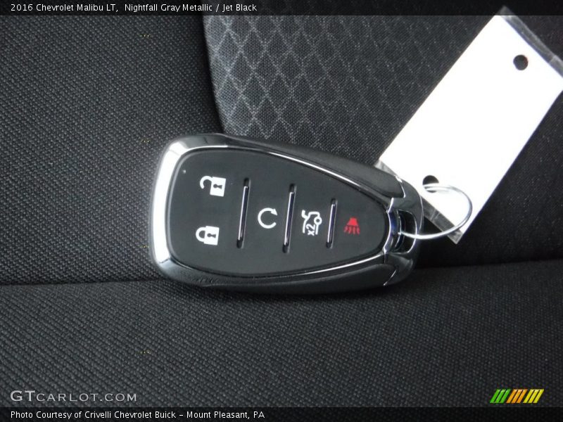 Nightfall Gray Metallic / Jet Black 2016 Chevrolet Malibu LT