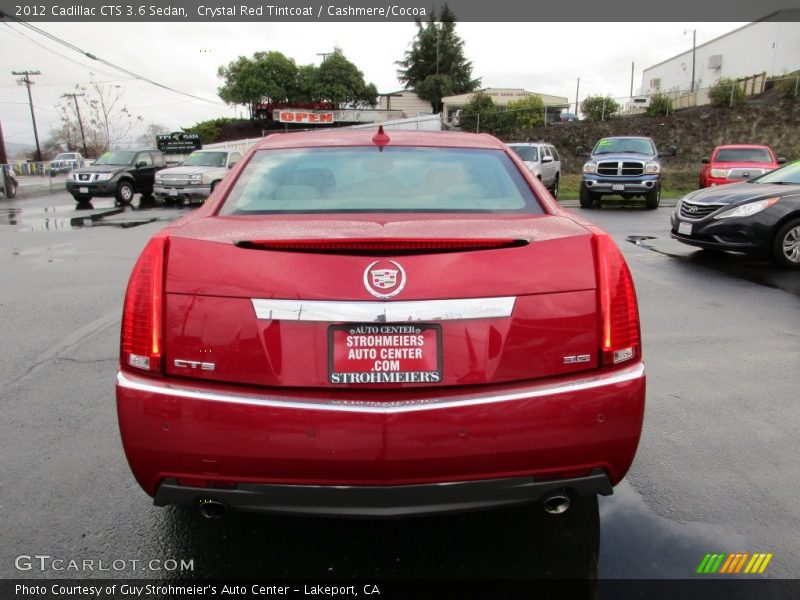 Crystal Red Tintcoat / Cashmere/Cocoa 2012 Cadillac CTS 3.6 Sedan