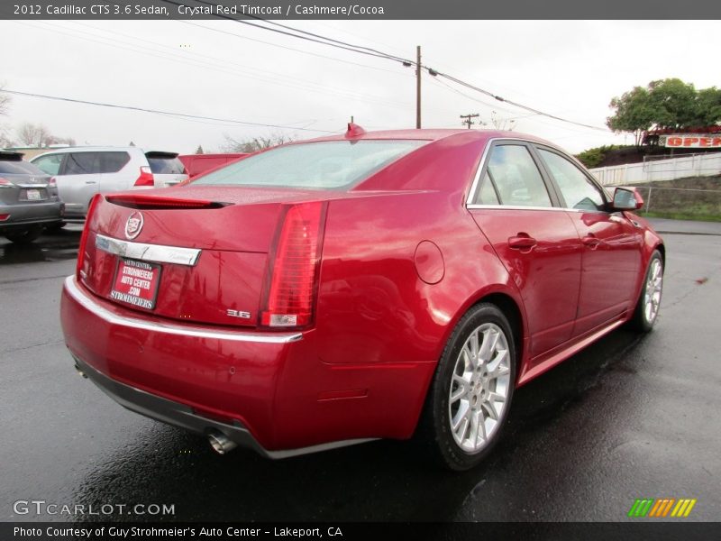 Crystal Red Tintcoat / Cashmere/Cocoa 2012 Cadillac CTS 3.6 Sedan