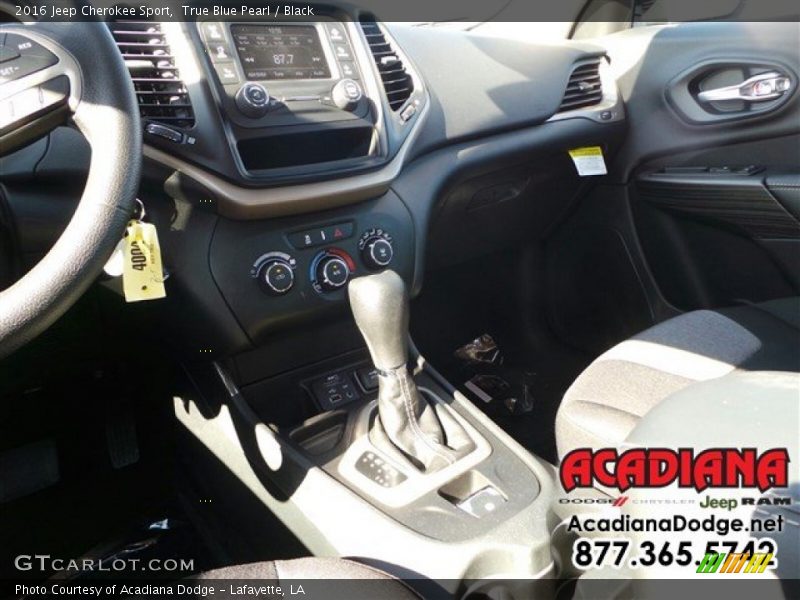 True Blue Pearl / Black 2016 Jeep Cherokee Sport