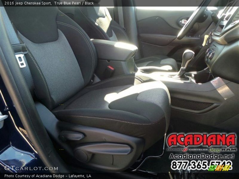 True Blue Pearl / Black 2016 Jeep Cherokee Sport