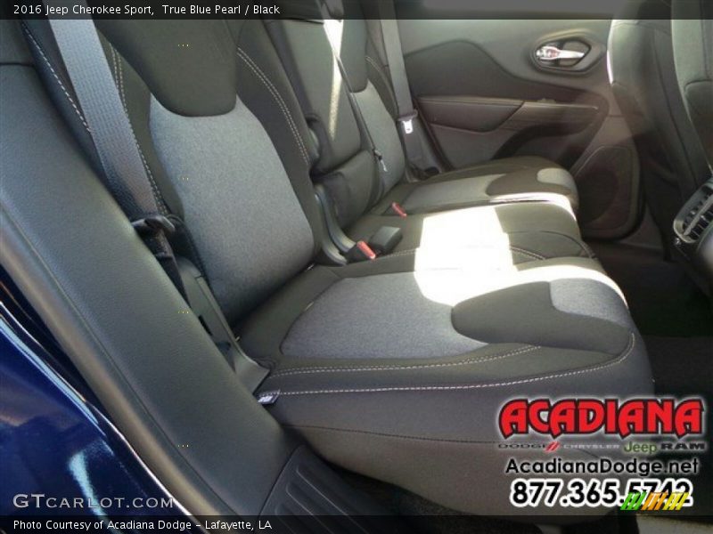 True Blue Pearl / Black 2016 Jeep Cherokee Sport