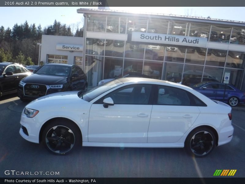 Ibis White / Black 2016 Audi A3 2.0 Premium quattro