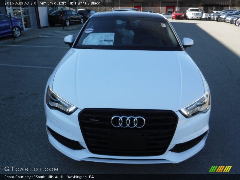 Ibis White / Black 2016 Audi A3 2.0 Premium quattro