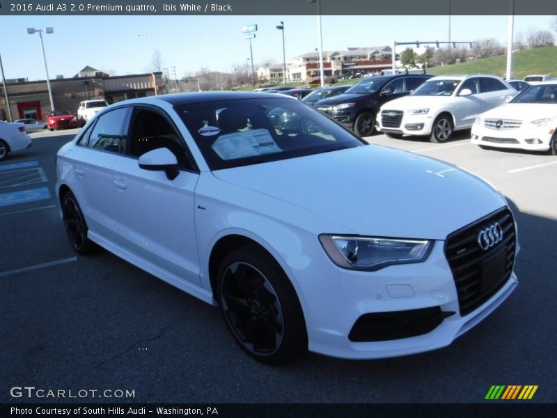 Ibis White / Black 2016 Audi A3 2.0 Premium quattro