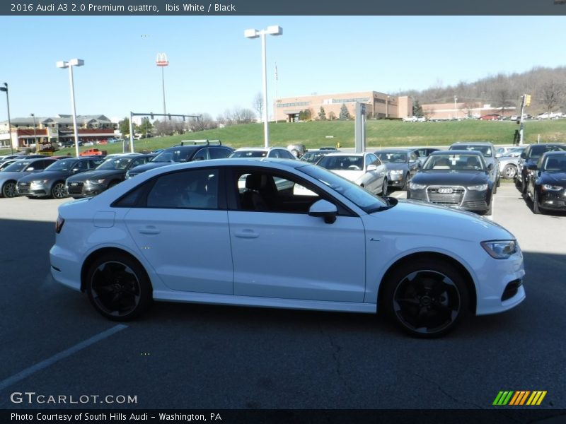 Ibis White / Black 2016 Audi A3 2.0 Premium quattro