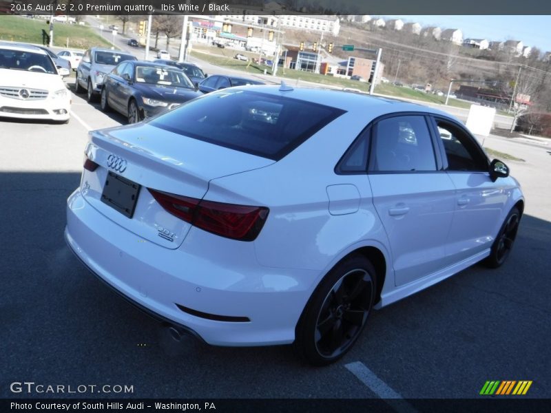 Ibis White / Black 2016 Audi A3 2.0 Premium quattro