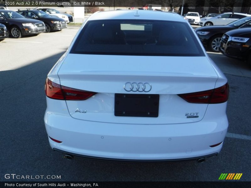 Ibis White / Black 2016 Audi A3 2.0 Premium quattro