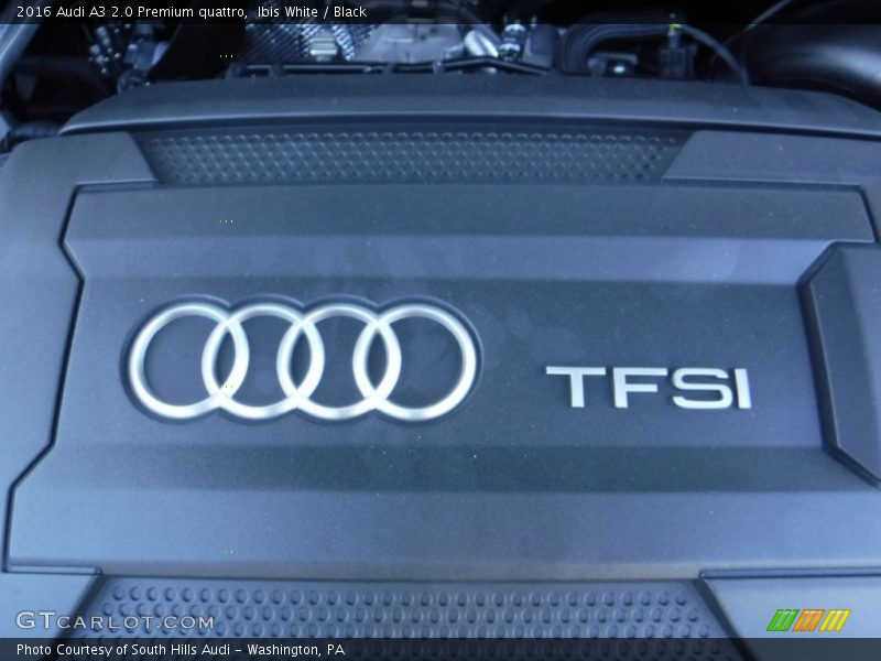 Ibis White / Black 2016 Audi A3 2.0 Premium quattro