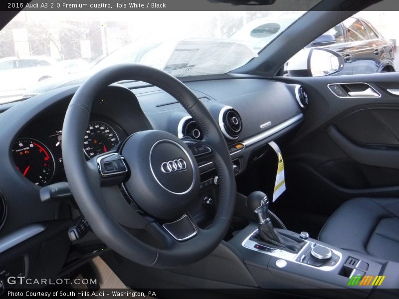 Ibis White / Black 2016 Audi A3 2.0 Premium quattro