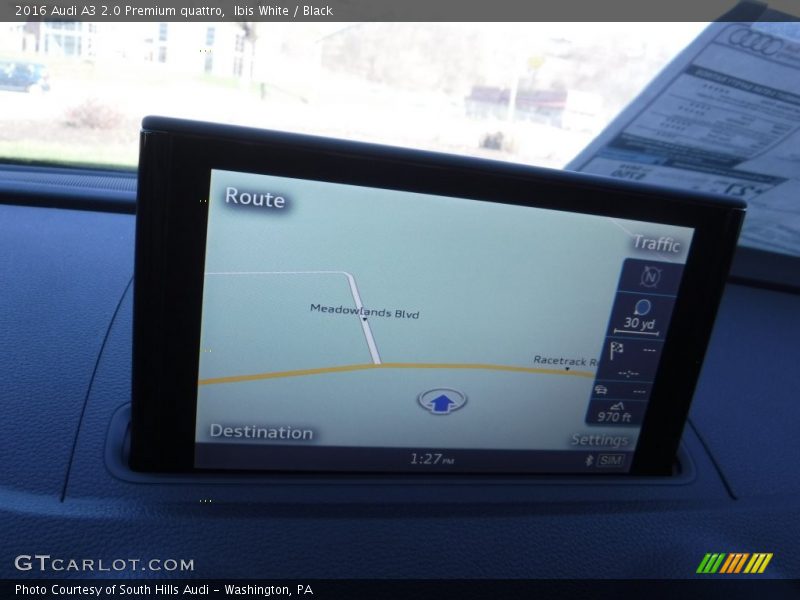 Ibis White / Black 2016 Audi A3 2.0 Premium quattro