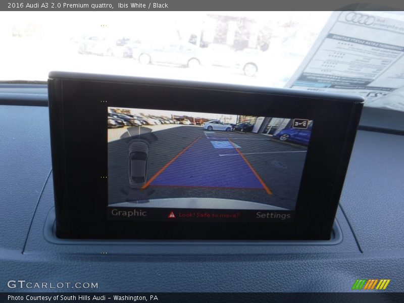 Ibis White / Black 2016 Audi A3 2.0 Premium quattro