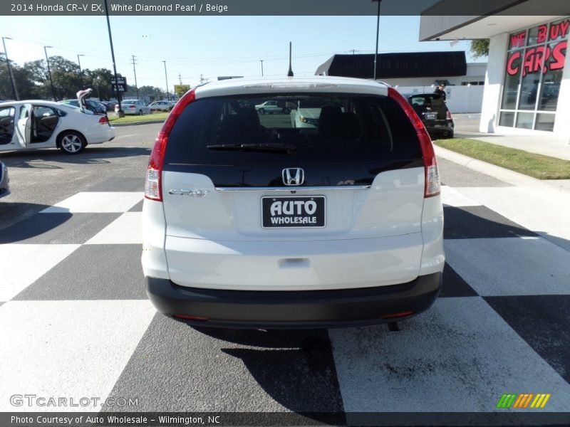 White Diamond Pearl / Beige 2014 Honda CR-V EX